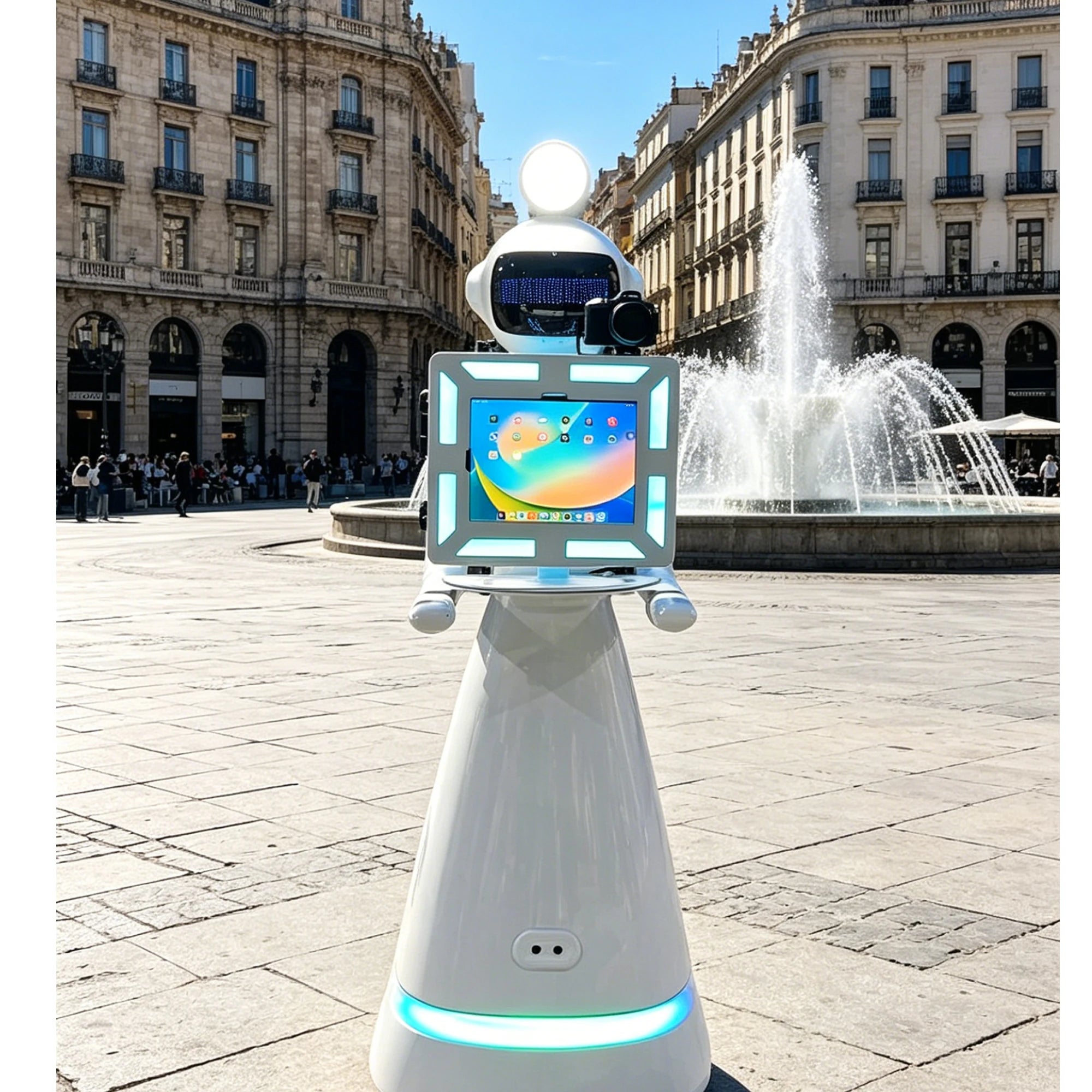 AstraBooth Pro – AI Photo Booth Robot with DSLR Camera & Instant Print