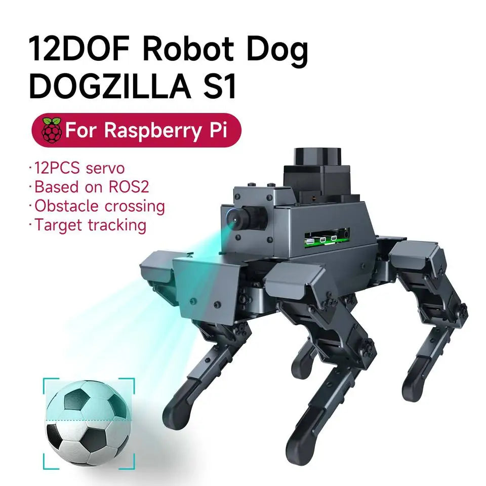 DOGZILLA S1 – 12DOF ROS2 AI Quadruped Robot Dog