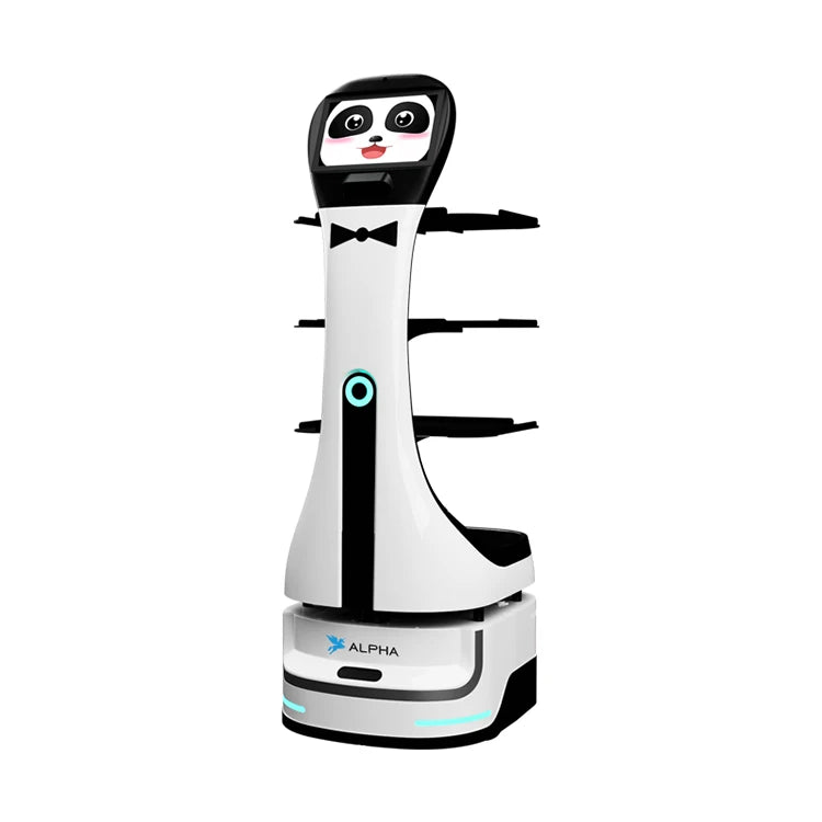 Alpha Robotics Panda Delivery Robot | AI Restaurant & Hotel Service Robot