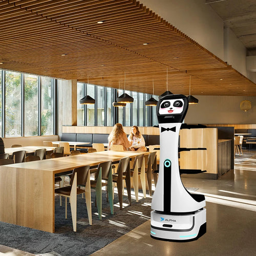 Alpha Robotics Panda Delivery Robot | AI Restaurant & Hotel Service Robot