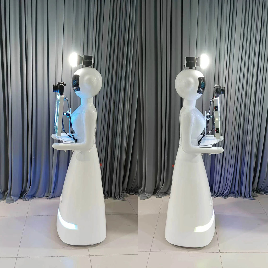 AstraBooth Pro – AI Photo Booth Robot with DSLR Camera & Instant Print